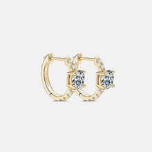 Load image into Gallery viewer, 2.36 Carat Moissanite Zircon 925 Sterling Silver Hoop Earrings - Ink Wave Creations