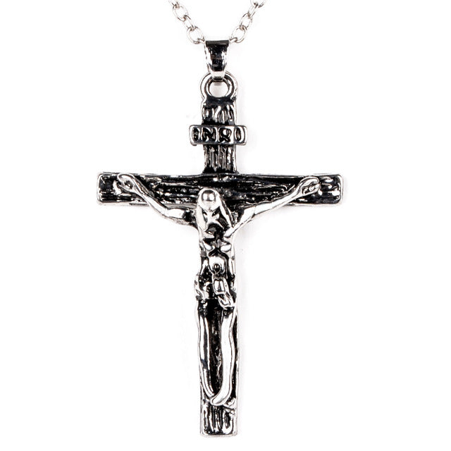 Cross Jesus Necklace Pendants Fine Gold Chain