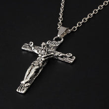 Load image into Gallery viewer, Cross Jesus Necklace Pendants Fine Gold Chain