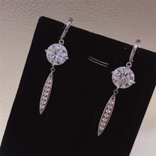 Load image into Gallery viewer, 10 Carat Moissanite 925 Sterling Silver Earrings