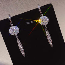 Load image into Gallery viewer, 10 Carat Moissanite 925 Sterling Silver Earrings